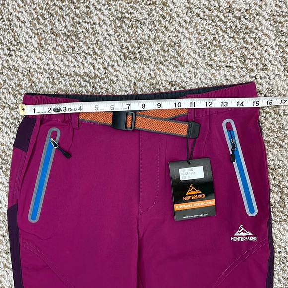 Montbreaker hiking pants belted youth XL womens small - Picture 5 of 16